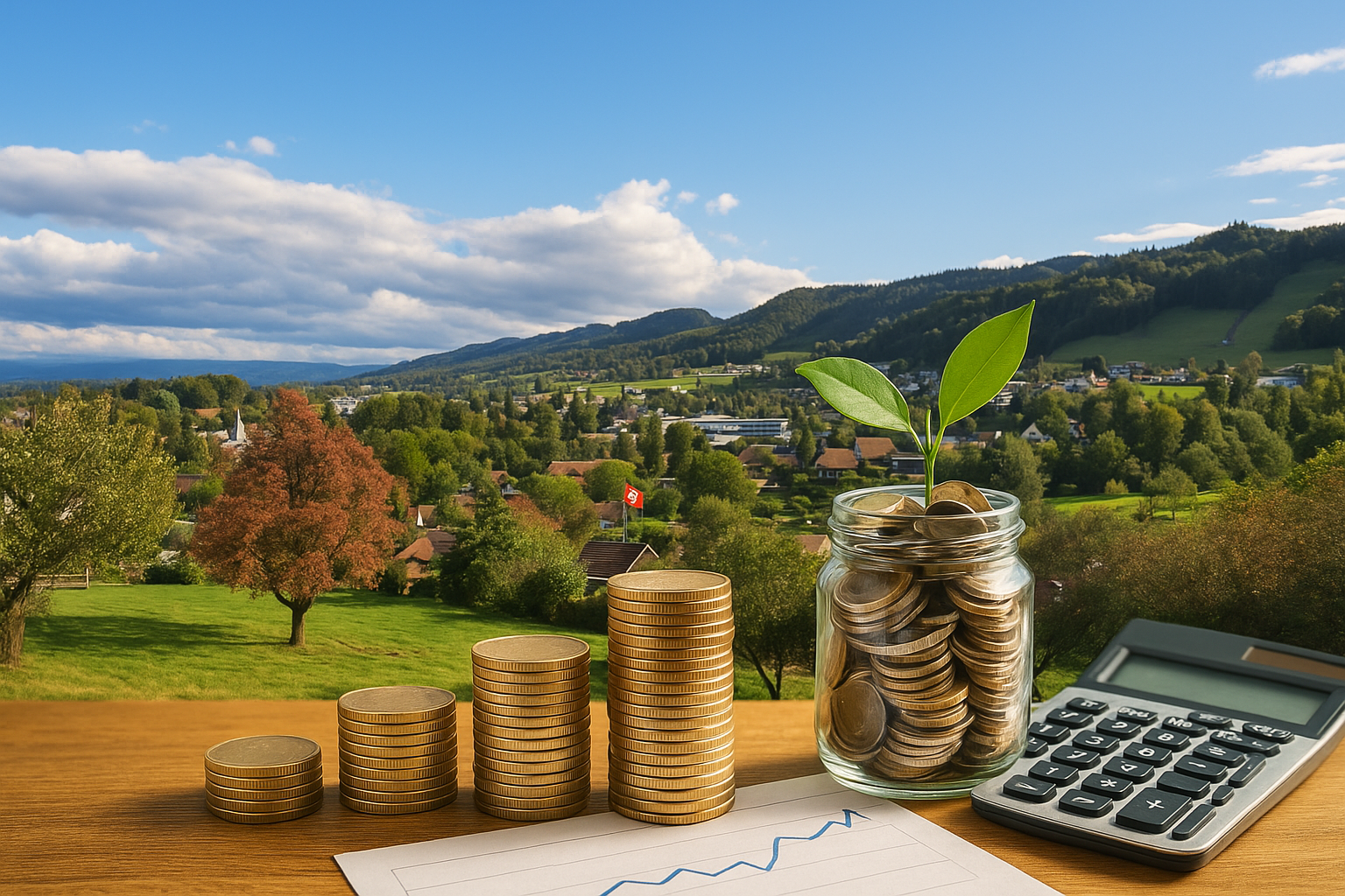 Symbolbild: Finanzen, Haushalt, Investitionen in Langnau